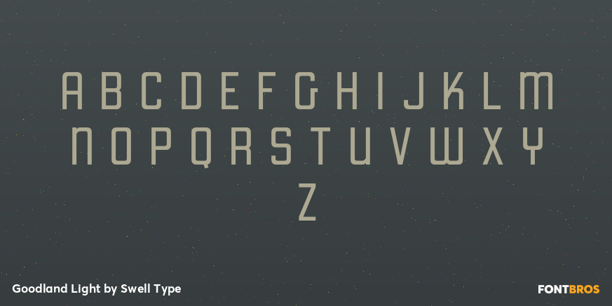 Goodland Light Font Poster #2