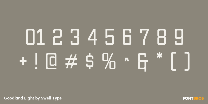 Goodland Light Font Poster #4