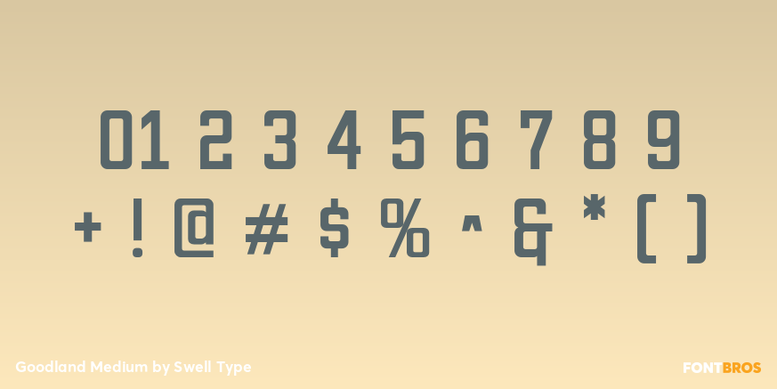 Goodland Medium Font Poster #4