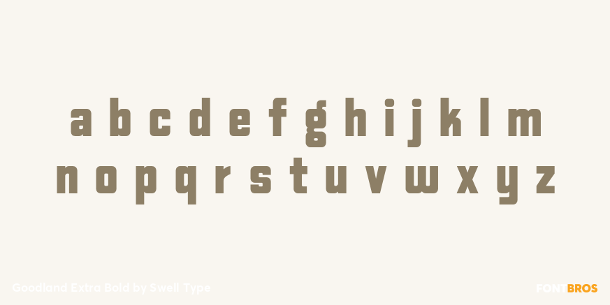 Goodland Extra Bold Font Poster #3