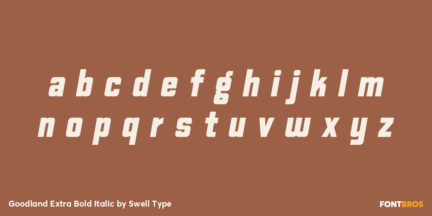 Goodland Extra Bold Italic Font Poster #3