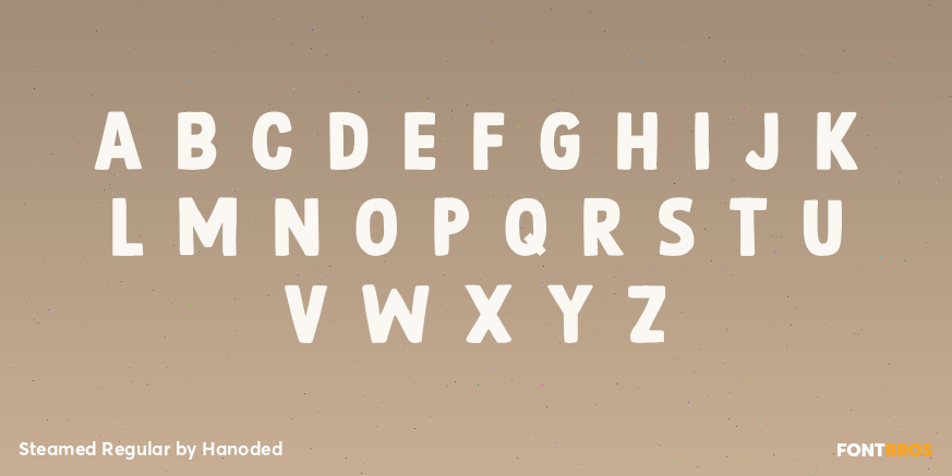 Steamed Regular Font Poster #2