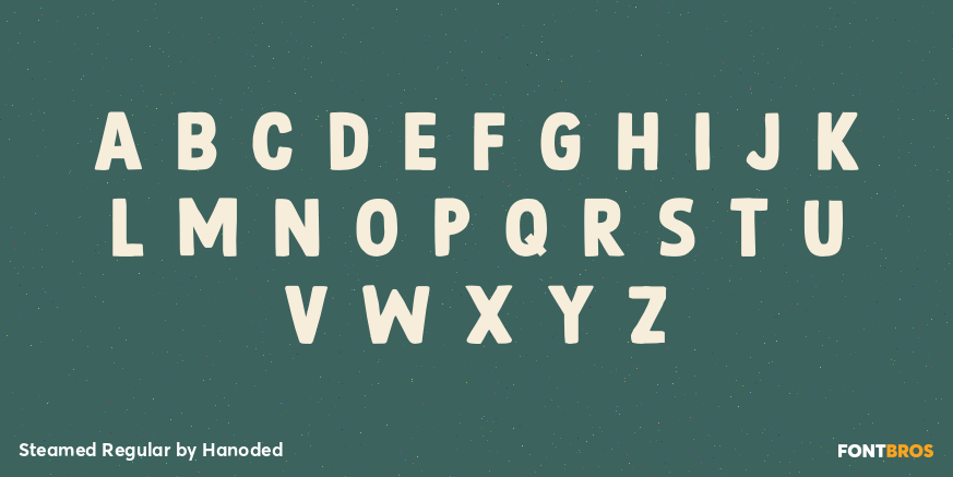 Steamed Regular Font Poster #1