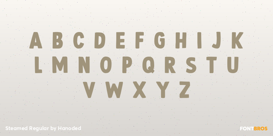 Steamed Regular Font Poster #1