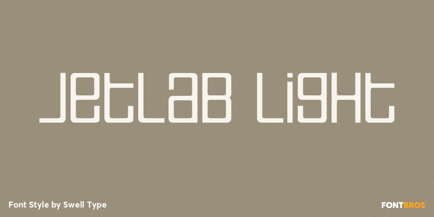 Jetlab Light Font Poster #1