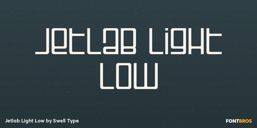 Jetlab Light Low Font Poster #1