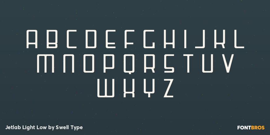 Jetlab Light Low Font Poster #2