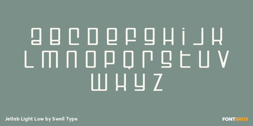 Jetlab Light Low Font Poster #3