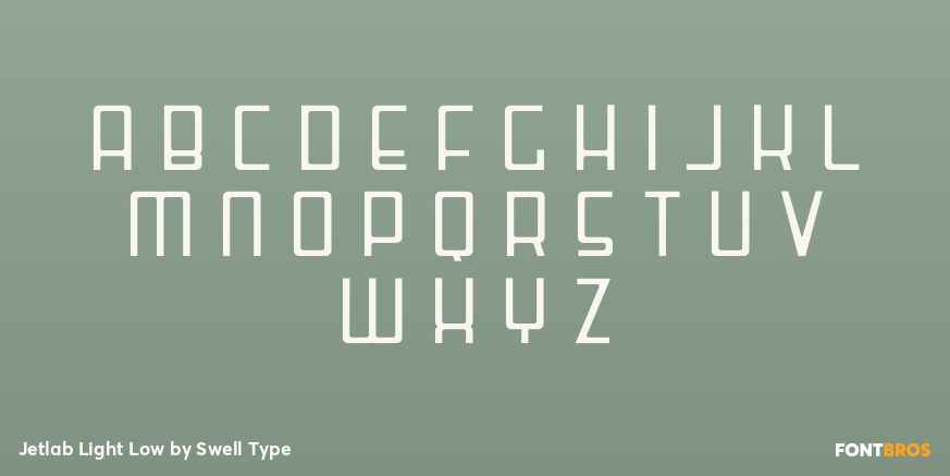 Jetlab Light Low Font Poster #1
