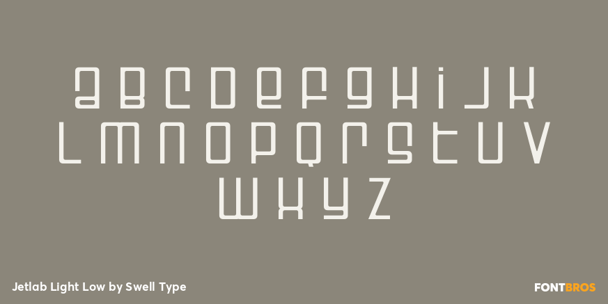 Jetlab Light Low Font Poster #1