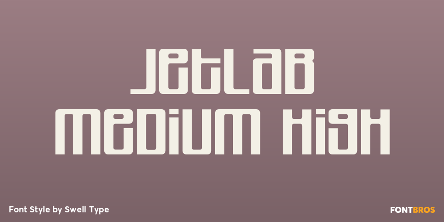 Jetlab Medium High Font Poster #1