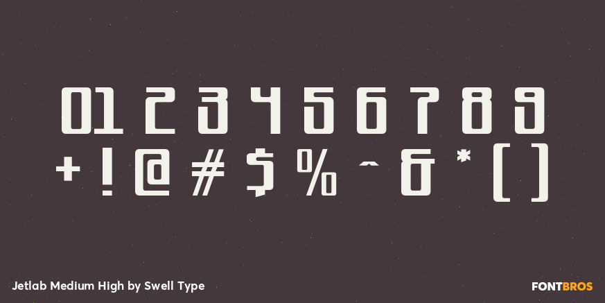 Jetlab Medium High Font Poster #1