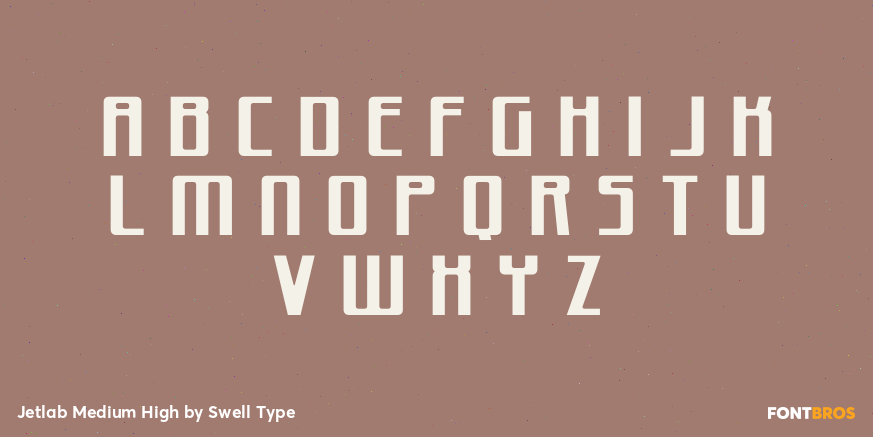 Jetlab Medium High Font Poster #2