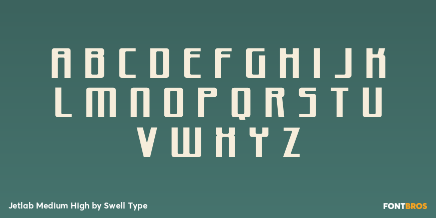 Jetlab Medium High Font Poster #1