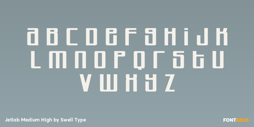 Jetlab Medium High Font Poster #1