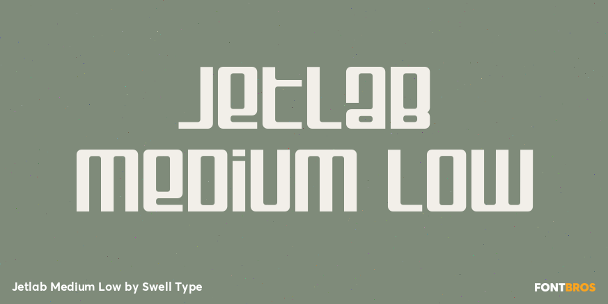 Jetlab Medium Low Font Poster #1
