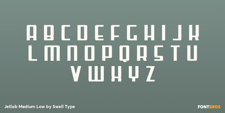 Jetlab Medium Low Font Poster #2