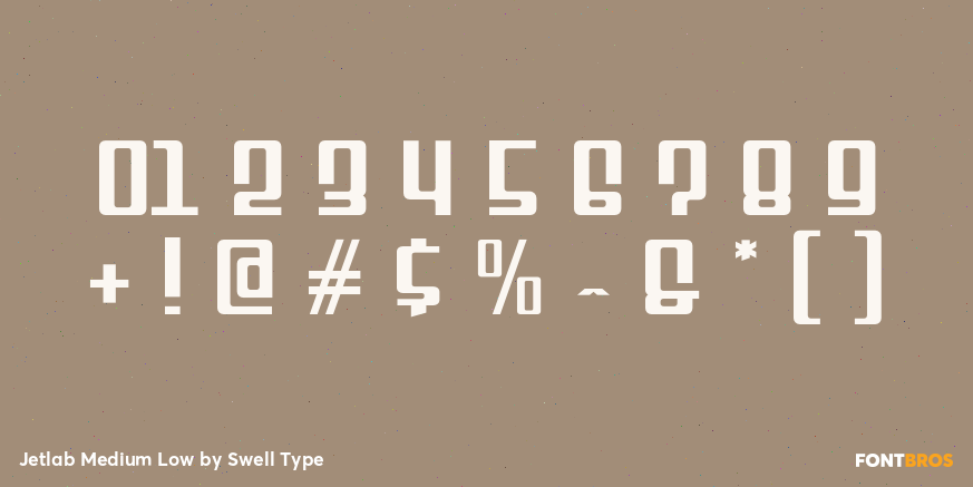 Jetlab Medium Low Font Poster #4