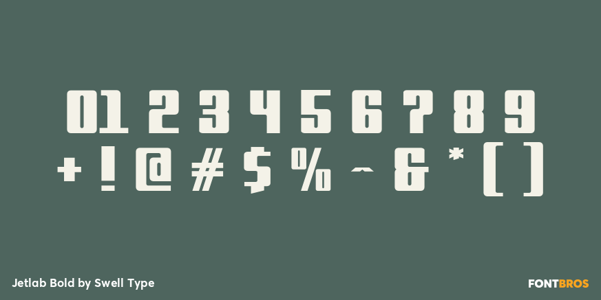 Jetlab Bold Font Poster #4