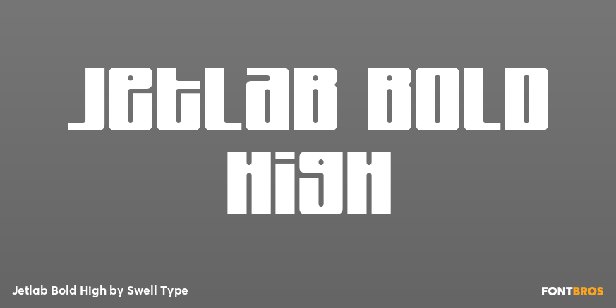 Jetlab Bold High Font Poster #1