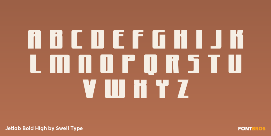 Jetlab Bold High Font Poster #2