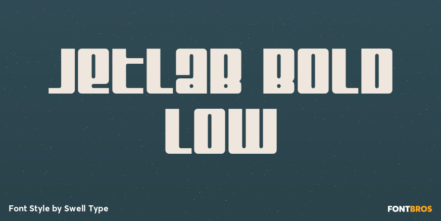 Jetlab Bold Low Font Poster #1