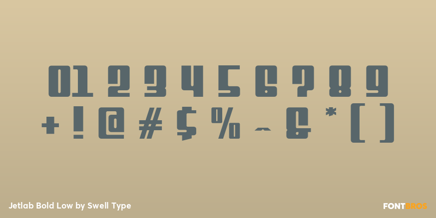 Jetlab Bold Low Font Poster #1