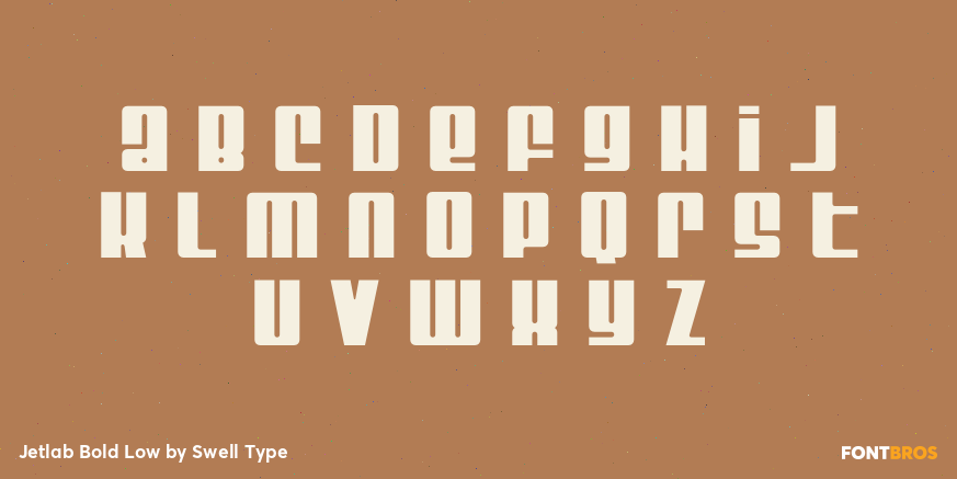 Jetlab Bold Low Font Poster #3