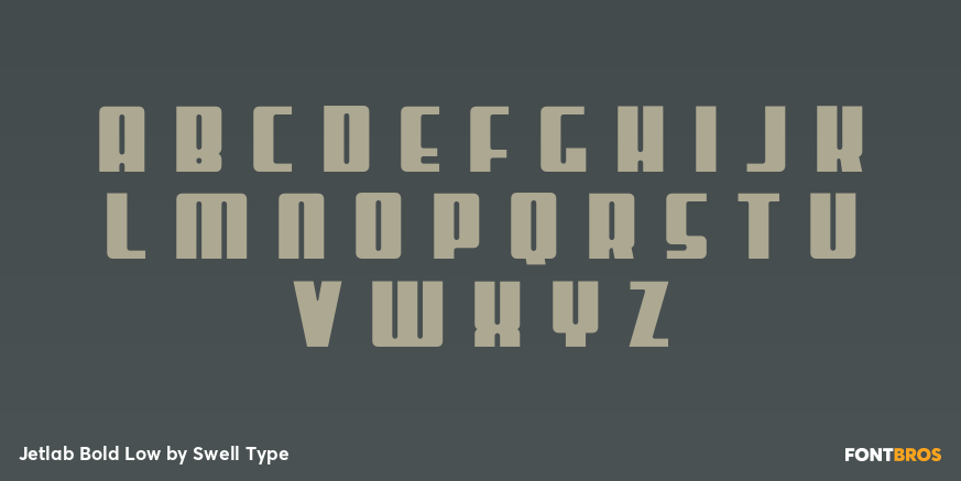 Jetlab Bold Low Font Poster #1