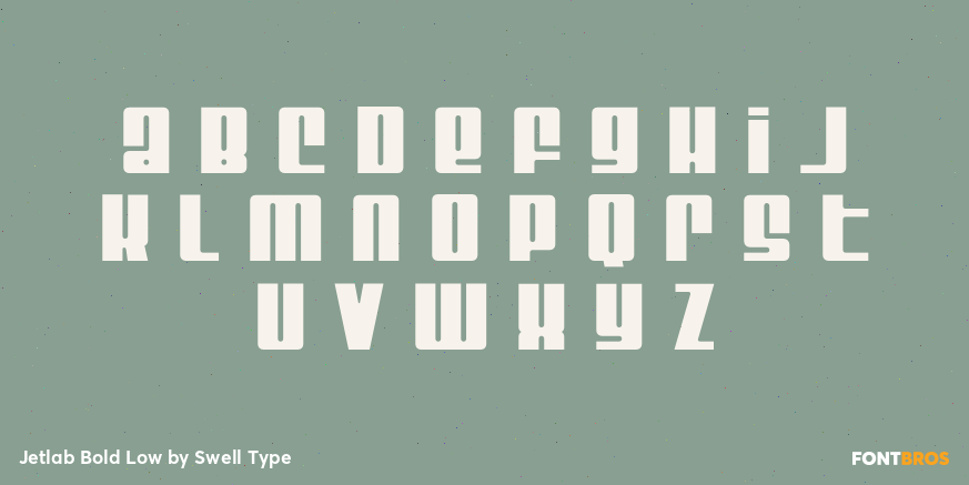 Jetlab Bold Low Font Poster #1