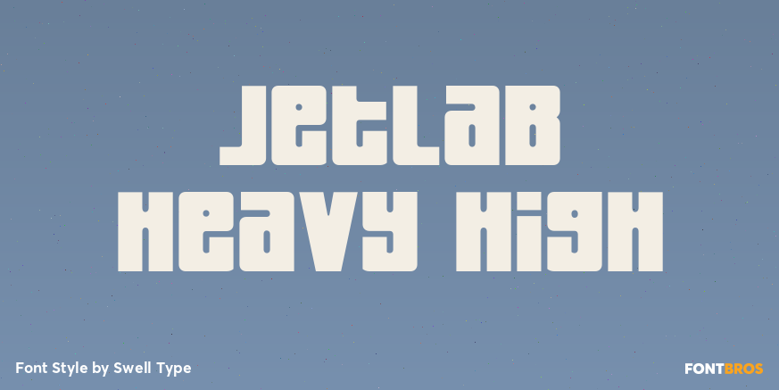 Jetlab Heavy High Font Poster #1