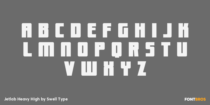 Jetlab Heavy High Font Poster #2