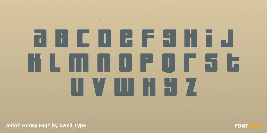 Jetlab Heavy High Font Poster #3
