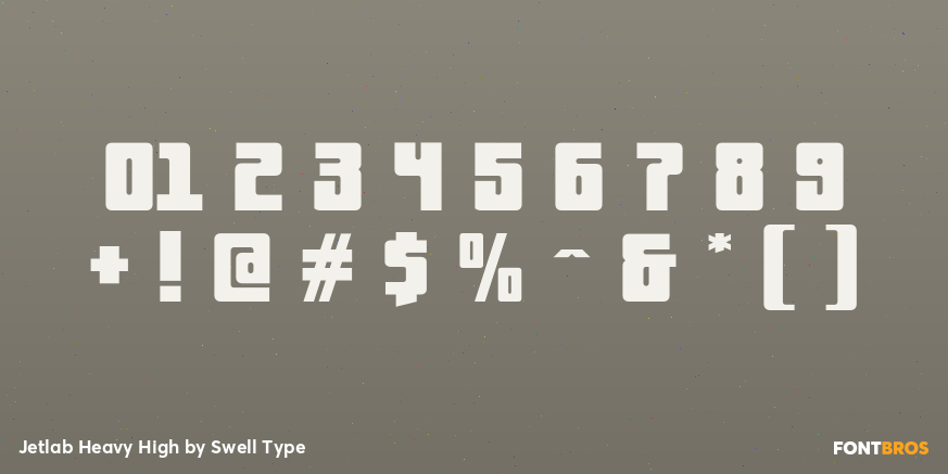 Jetlab Heavy High Font Poster #4