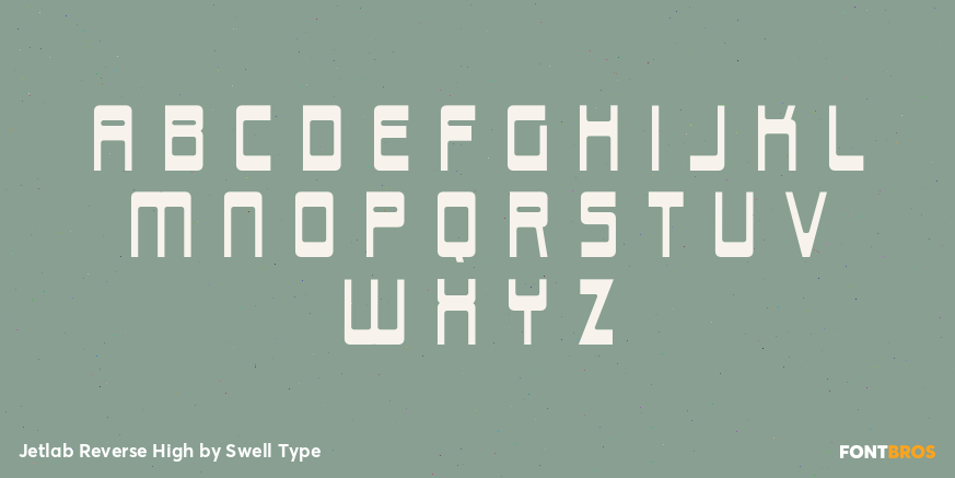 Jetlab Reverse High Font Poster #2
