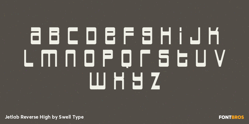 Jetlab Reverse High Font Poster #3