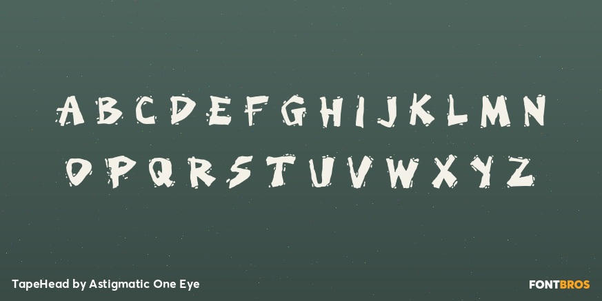 TapeHead Font Poster #2