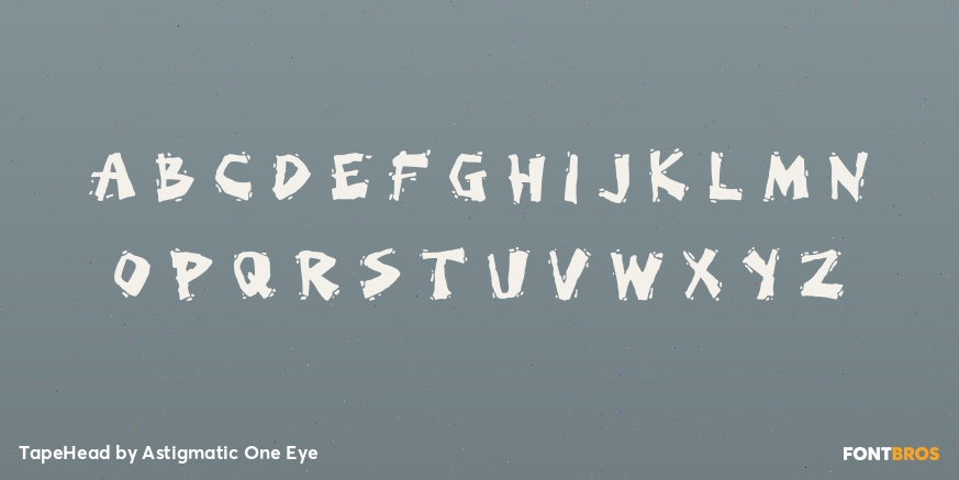 TapeHead Font Poster #3