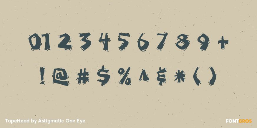 TapeHead Font Poster #4