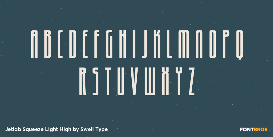 Jetlab Squeeze Light High Font Poster #2