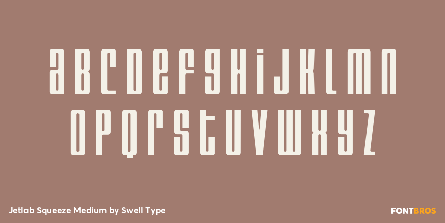 Jetlab Squeeze Medium Font Poster #3