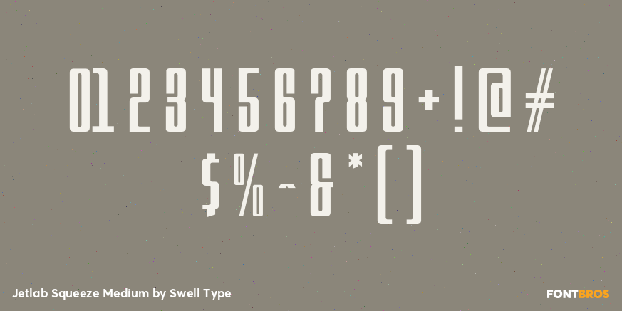 Jetlab Squeeze Medium Font Poster #4