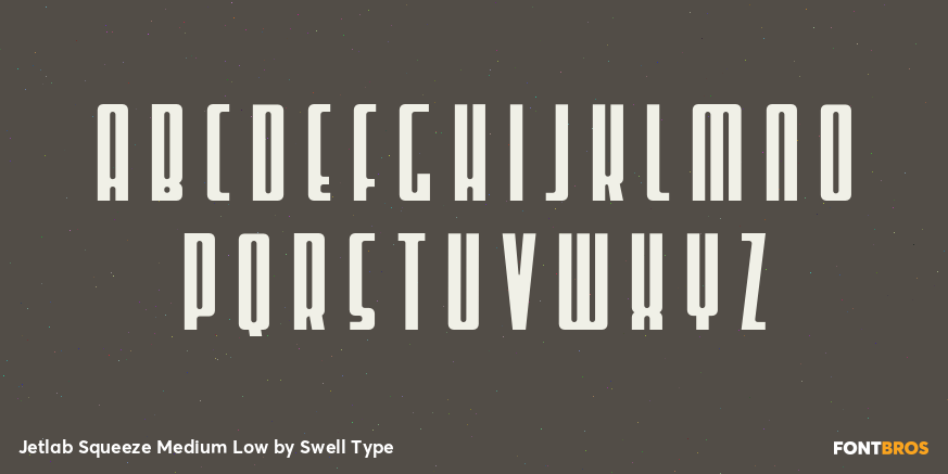 Jetlab Squeeze Medium Low Font Poster #2