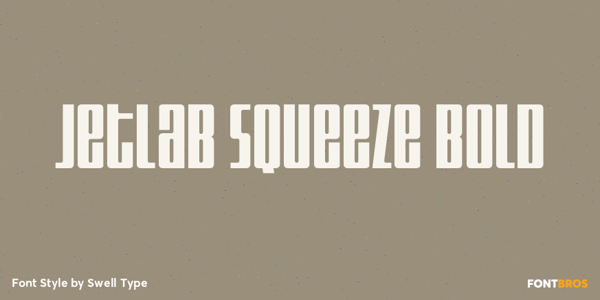 Jetlab Squeeze Bold Font Poster #1