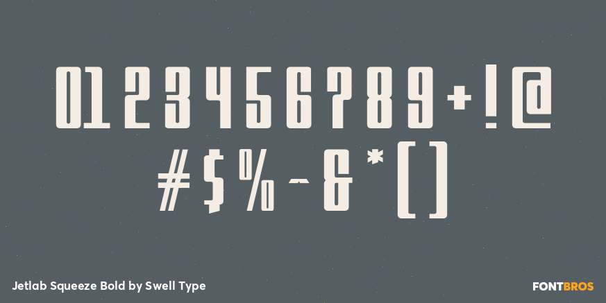 Jetlab Squeeze Bold Font Poster #1