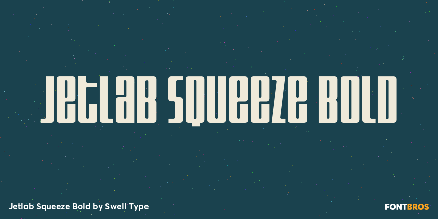 Jetlab Squeeze Bold Font Poster #1