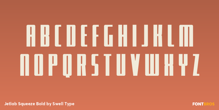 Jetlab Squeeze Bold Font Poster #2
