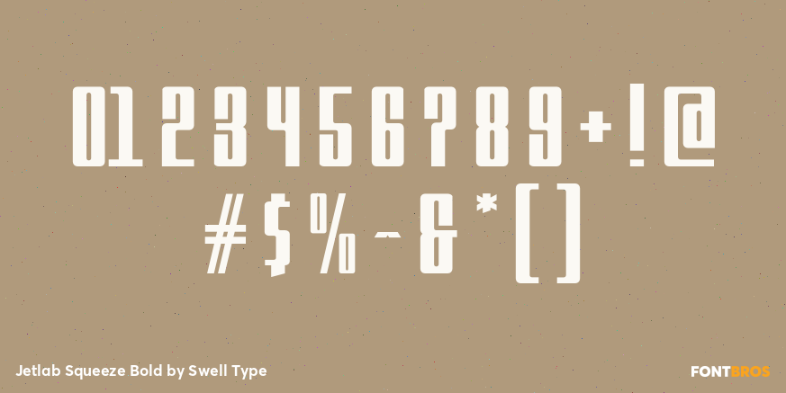 Jetlab Squeeze Bold Font Poster #4