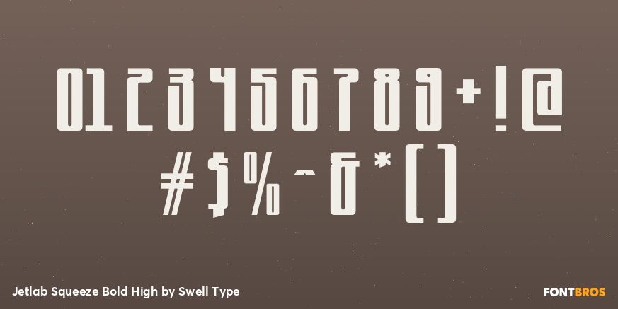 Jetlab Squeeze Bold High Font Poster #1