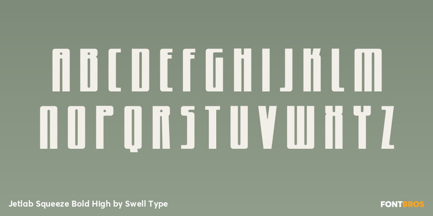 Jetlab Squeeze Bold High Font Poster #1